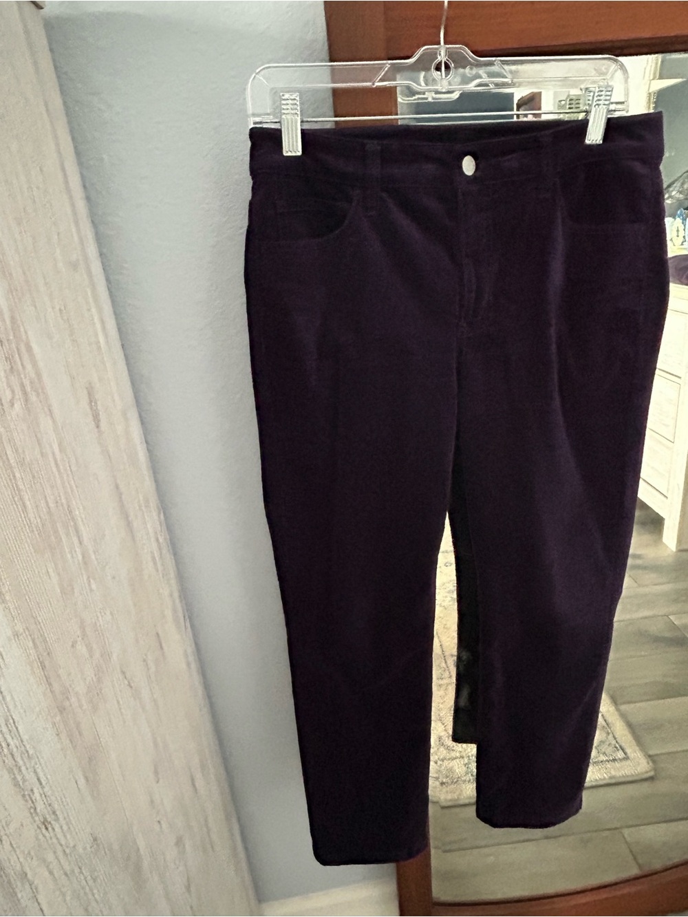Talbots Deep plum velveteen pants